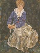 Egon Schiele, Portrait of the Artist's Wife,Seated (mk12)